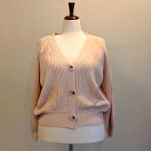 Asskan Pink Cardigan Large no tag